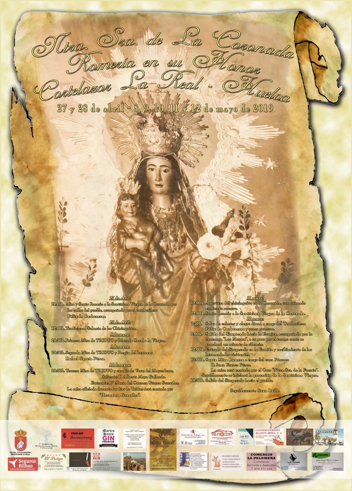 Romería en honor de la Virgen de la Coronada  